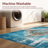 Striking Vibrant Patchwork Elements(Blue)