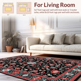 Bold Geometric Black and Red(Black)