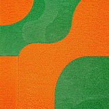 Ultra Soft Area Rug, Non Slip, Stain Resistant, Washable Area Rugs for Living Room, Bedroom, Colorful Abstract Kids Playroom Non-Shedding Carpet(Orange)