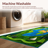 Kid Friendly Moss Green Geographical Theme(Green)