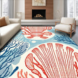 Elegant Nautical Shell Decorative(Red)