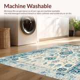 Ultra Soft Area Rug, Non Slip, Stain Resistant, Washable Area Rugs for Living Room, Bedroom, Rustic Vintage Pastel Vibes(Beige)