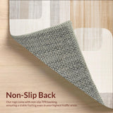 Low Pile Neutral with Distressed Abstract(Beige)