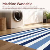 Chic Blue Tiled Geometric Fusion(Blue)