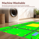 Ultra Soft Area Rug, Non Slip, Stain Resistant, Washable Area Rugs for Living Room, Bedroom, Urban Playmat with Scenic Landmarks(Yellow)