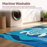 Coastal Artistic Sea Turtle Design(Blue)