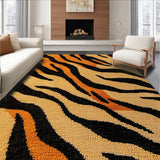 Ultra Soft Area Rug, Non Slip, Stain Resistant, Washable Area Rugs for Living Room, Bedroom, Eye-Catching Decorative Wildlife Rug for Offices(Beige)