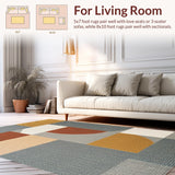Ultra Soft Area Rug, Non Slip, Stain Resistant, Washable Area Rugs for Living Room, Bedroom, Modern Thin Area Rug for Dining Table Decor(Gray)