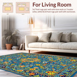 Eclectic Colorful Medallion Motif(Blue)