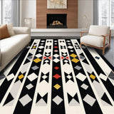 Contemporary Monochrome Lattice(Black)