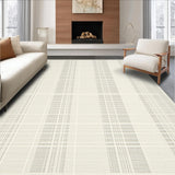 Ultra Soft Area Rug, Non Slip, Stain Resistant, Washable Area Rugs for Living Room, Bedroom, Sleek Clean-Cut Round Style(Beige)