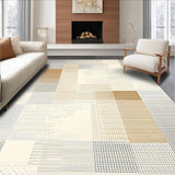 Ultra Soft Area Rug, Non Slip, Stain Resistant, Washable Area Rugs for Living Room, Bedroom, Sophisticated Neutral Toned Design(Beige)