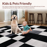 Chic Rustic Distressed Checkerboard(Black)