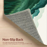 Elegant Forest Green Aesthetic Mat(Green)