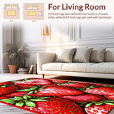 Quirky Pink Fruit Motif(Red)