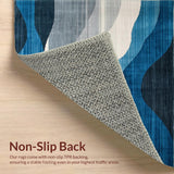 Subtle Grey Blue Geometric Elegance(Blue)