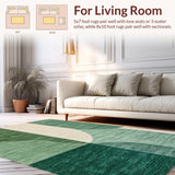 Ultra Soft Area Rug, Non Slip, Stain Resistant, Washable Area Rugs for Living Room, Bedroom, Vintage Sage Green Large Meditation Room Rug(Green)