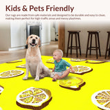 Ultra Soft Area Rug, Non Slip, Stain Resistant, Washable Area Rugs for Living Room, Bedroom, Vibrant Cheerful Decorative Element(Yellow)