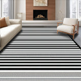 Ultra Soft Area Rug, Non Slip, Stain Resistant, Washable Area Rugs for Living Room, Bedroom, Timeless Classic Diamond Design(Black)