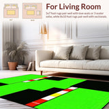 Brightly Colored Urban Journey Mat(Green)