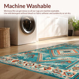 Eclectic Earthy Geometric Arrangement(Blue)