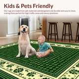 Elegant Green Floral Design(Green)