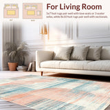 Ultra Soft Area Rug, Non Slip, Stain Resistant, Washable Area Rugs for Living Room, Bedroom, Foldable Washable Area Rug Ultra Soft Low Pile Carpet(Pink)