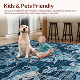 Elegant Muted Geometric Arrangement(Blue)