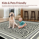 Chic Monochrome Tiled Aesthetic(Black)