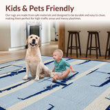Vibrant Square Shape Decorative(Blue)