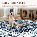 Transitional Tiled Design with Character(Blue)