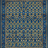 Geometric Blue Earth Tone Harmony(Blue)