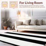 Contemporary Neutral Stripe Fusion(Black)