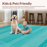 Bright Geometric Artful Fusion(Blue)