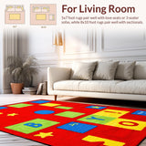 Lively Multicolor Learning Design(Red)