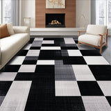 Chic Rustic Distressed Checkerboard(Black)