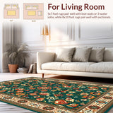 Charming Rustic Floral Tapestry(Green)