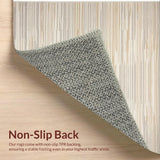 Ultra Soft Area Rug, Non Slip, Stain Resistant, Washable Area Rugs for Living Room, Bedroom, Sleek Abstract Earthy Hues(Beige)