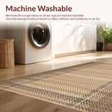 Artistic Abstract Waffle Motif(Beige)