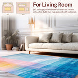 Lively Multi Colored Abstract Flow(Blue)