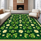 Playful Green Botanical Print(Green)