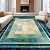 Ultra Soft Area Rug, Non Slip, Stain Resistant, Washable Area Rugs for Living Room, Bedroom, Coastal Sea Turtle Rug: Artistic Beach Theme Rug for Decor(Blue)