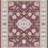 Ultra Soft Area Rug, Non Slip, Stain Resistant, Washable Area Rugs for Living Room, Bedroom, Abstract Red Beige Indoor Area(Red)