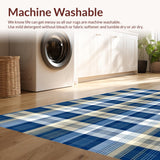 Dynamic Earth Tone Striped Appeal(Blue)
