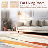 Abstract Topographic Area in Multi Color and Beige(Beige)