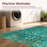 Vibrant Teal Ethnic Texture(Blue)