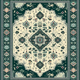 Striking Colorful Ogee Influence(Beige)