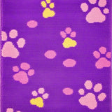 Ultra Soft Area Rug, Non Slip, Stain Resistant, Washable Area Rugs for Living Room, Bedroom, Bright and Cheerful Cartoon Animal Style(Purple)