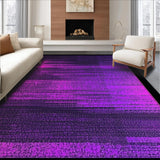 Ultra Soft Area Rug, Non Slip, Stain Resistant, Washable Area Rugs for Living Room, Bedroom, Contemporary Cool Geometric Aesthetic(Purple)