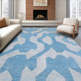 Ultra Soft Area Rug, Non Slip, Stain Resistant, Washable Area Rugs for Living Room, Bedroom, Graceful Bow Tie Rug Aesthetic Preppy Decor Cute Girly Bathroom Carpet(Blue)